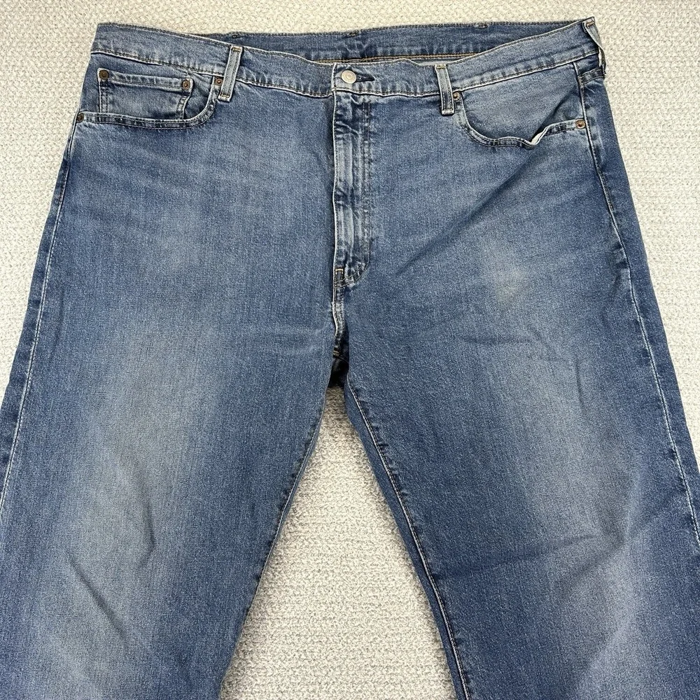 Levi's Jeans Mens 42x32 (42x31) 502 Premium Tapered Medium Wash Casual Denim